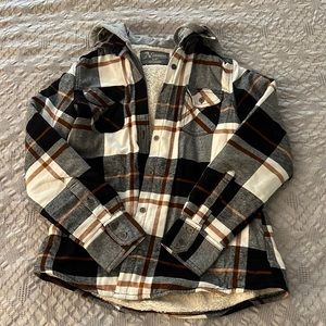 Natural Reflections Plaid Sweater Jacket “Shacket”